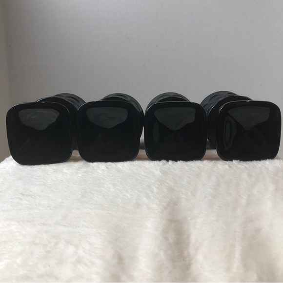 Vintage Noritake Spotlight Black Ebony Teardrop Glass Water Footed Wine, set 4 - Picture 5 of 10